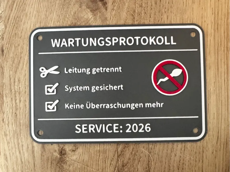 Wartungsprotokoll Vasektomie