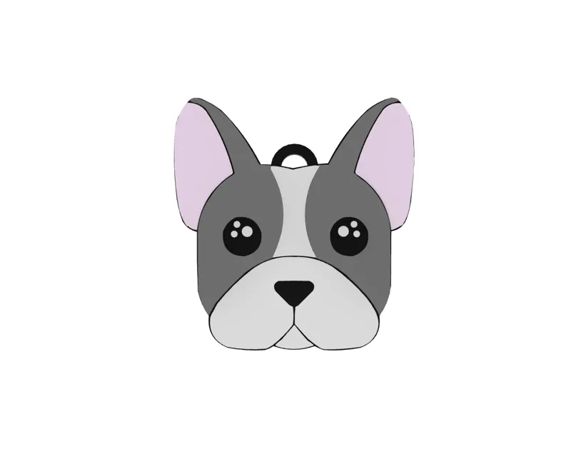 French Bulldog Keychain