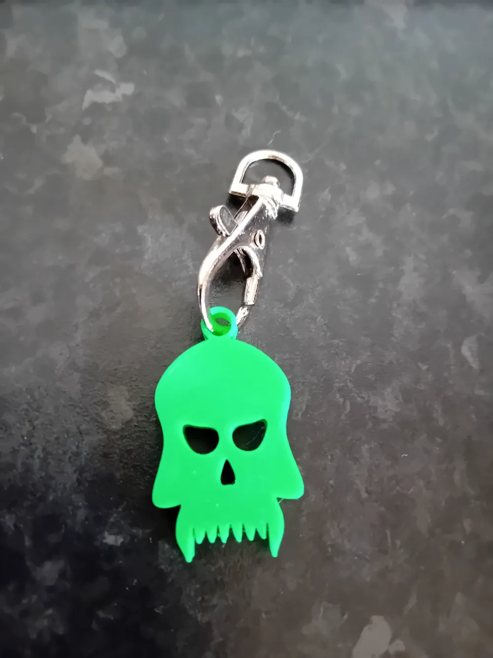 Orc Skull Keyring - 3d orc skull keychain by Satan Studio - MakerWorld