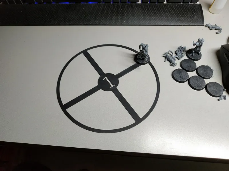 Warhammer40k thin / flexible objective markers