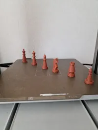 MOKU 木 — Minimalist Chess Pieces-Rosenholz
