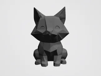 Low poly fox