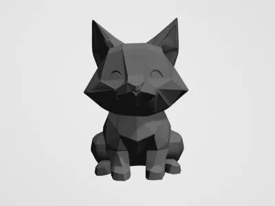 Low poly fox