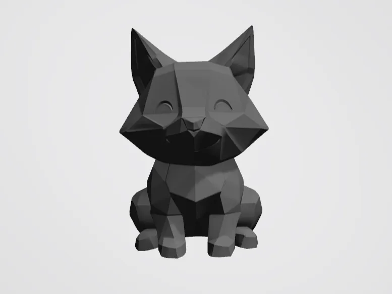Low poly fox