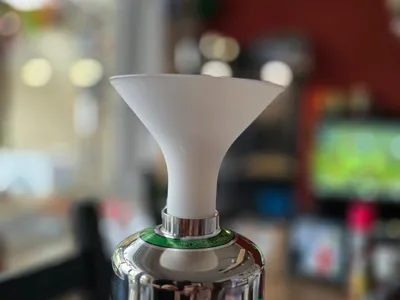 Funnel for aquarium CO2 bottle (Fzone etc.)