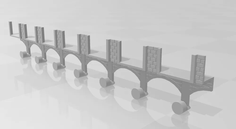 Simple Bridge Display Shelf mounted Benchy Display Bridge Style 2.0 Remixed by Nic's A1 ...