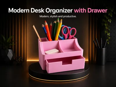 Modern Office desk organizer with Drawer