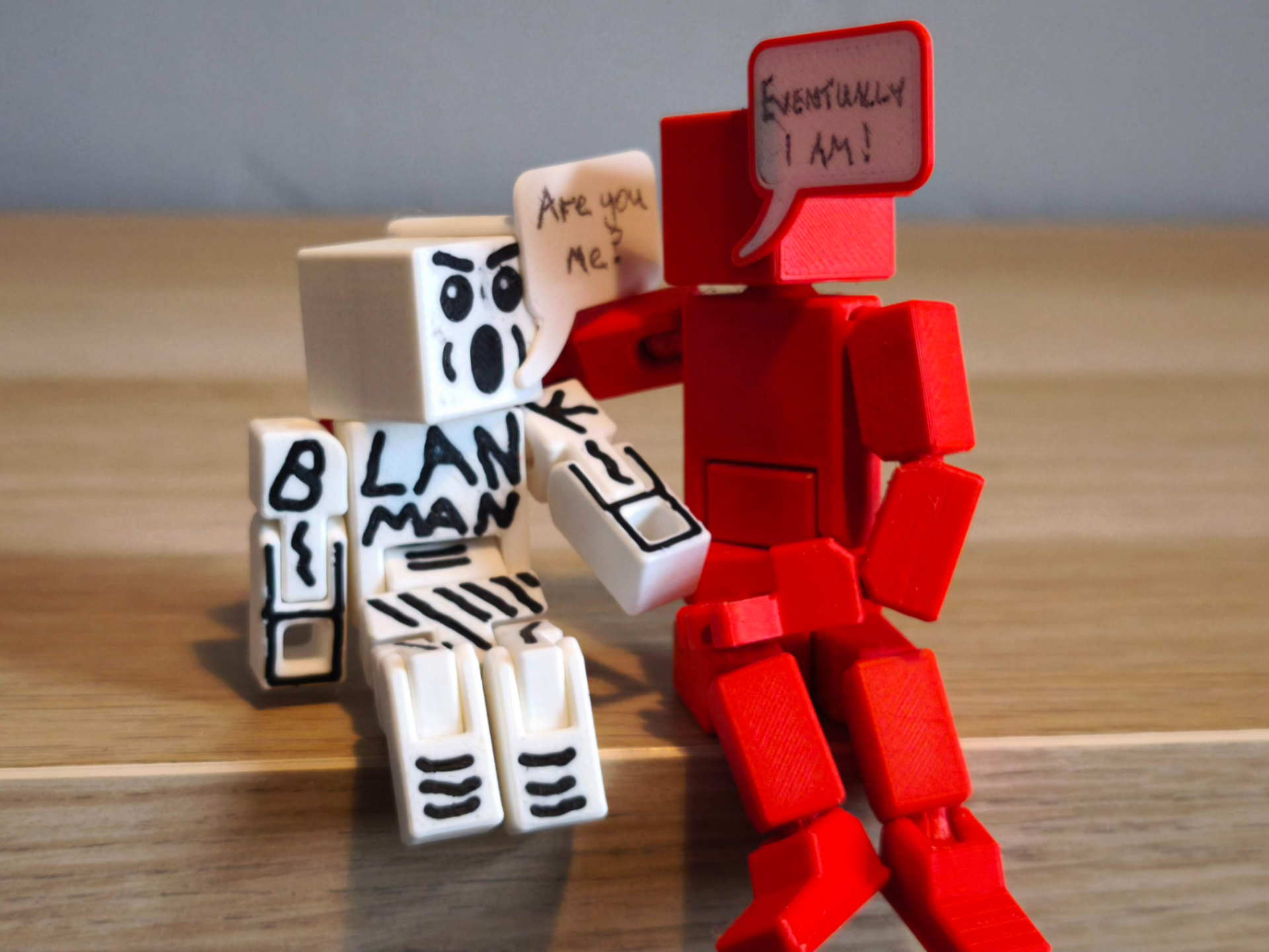 Blank Man Speech Bubble