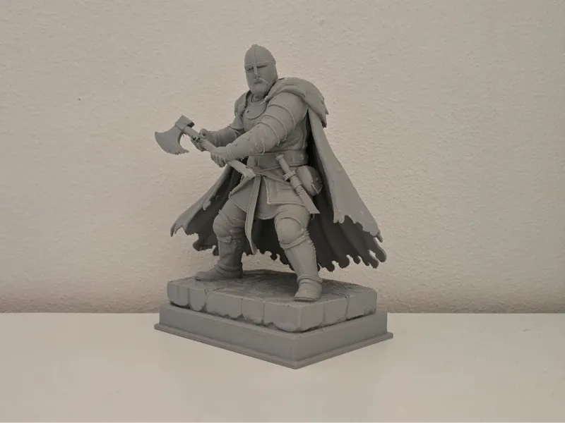 Viking General with Battle Axe and Cloak