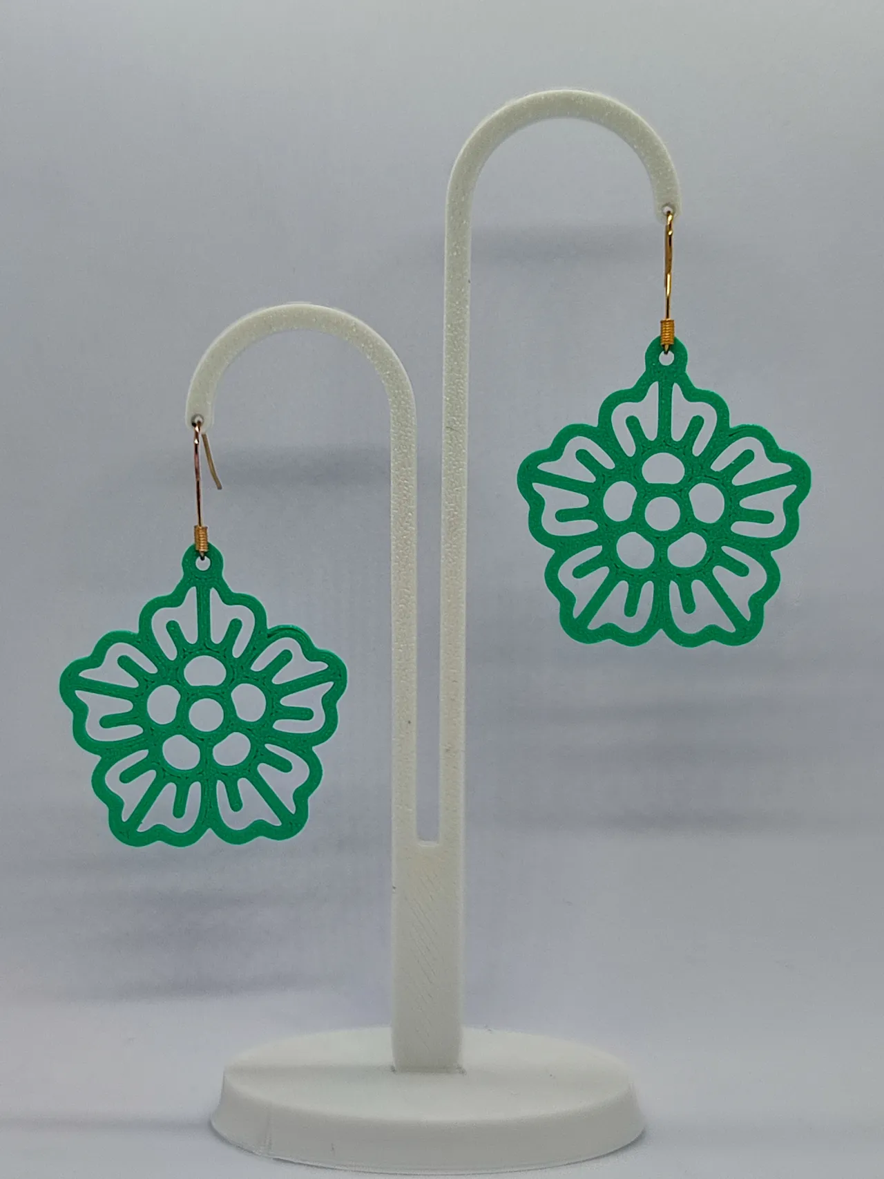 Aretes Flor de Jade view 3