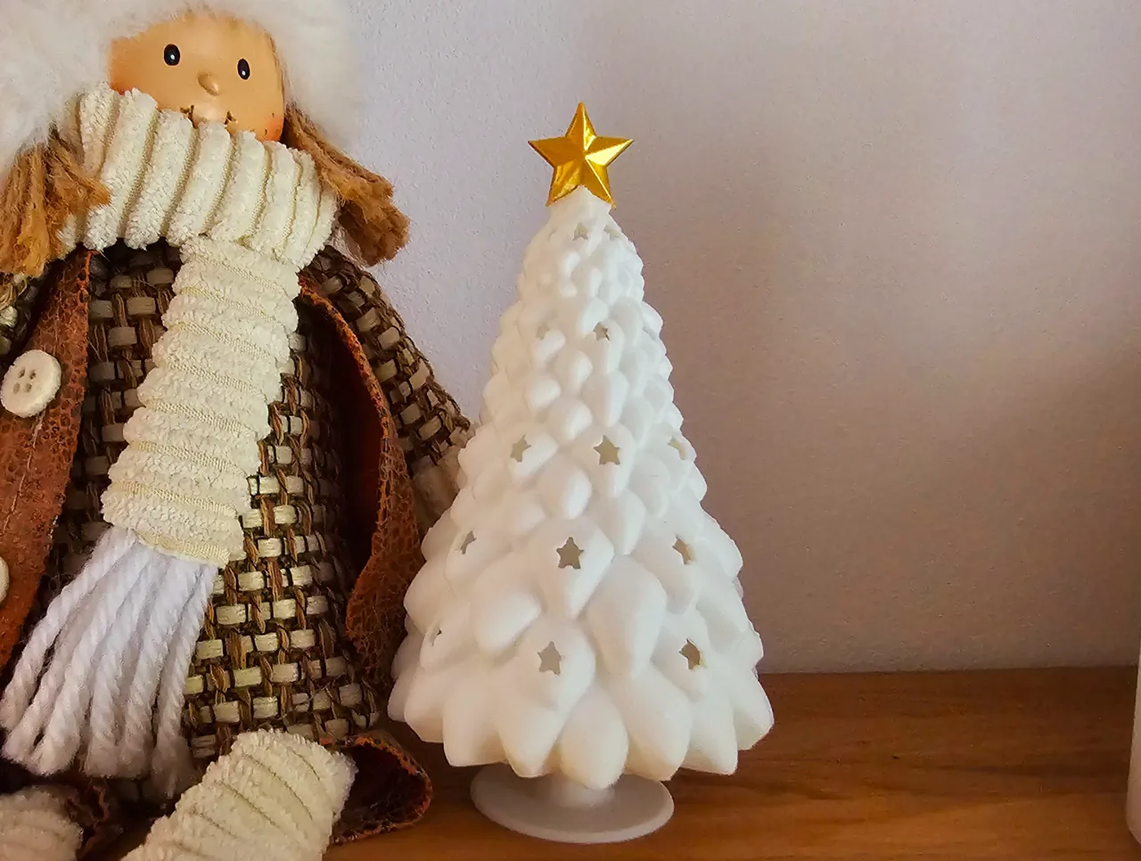 Christmas tree Tea Light Candle view 2