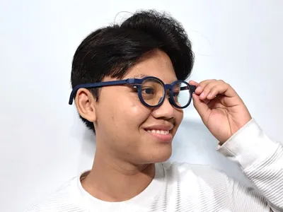 Rounded Shape Glasses Frame [Unisex]