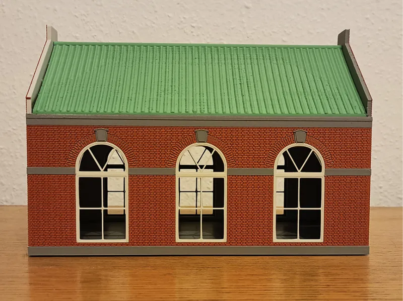 Historic Brick Building with Round Arches