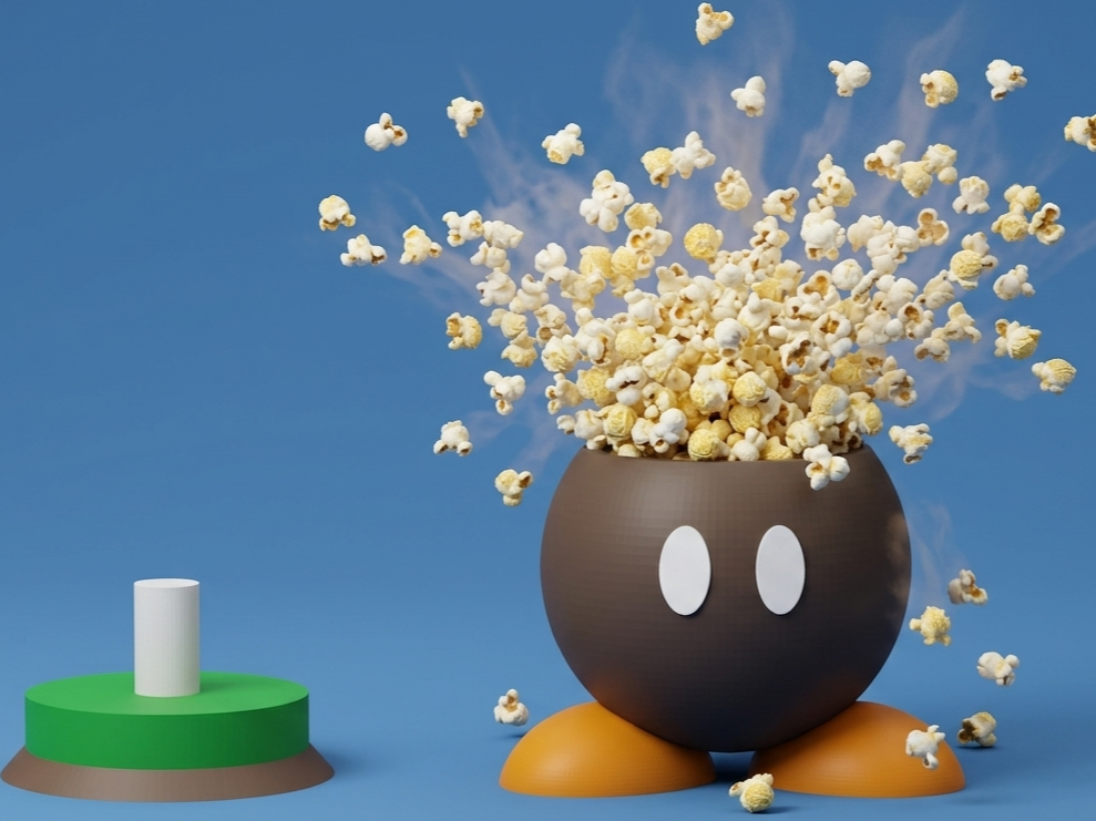 Super Bob-omb Popcorn Movie Bucket