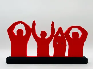 O-H-I-O Ohio State Fans Silhouette Desk Topper