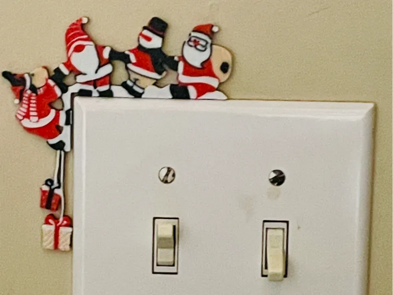 light switch corner santa tug rope