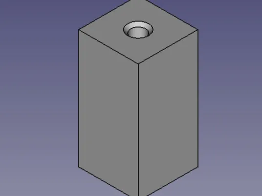 Distanzstueck 40x20x20 mm