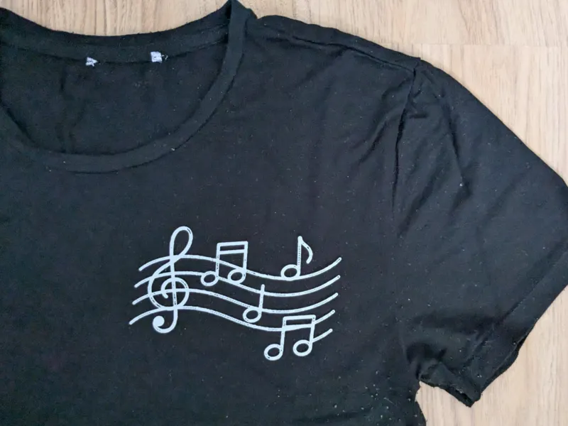 Shirt Print - Music Notes
