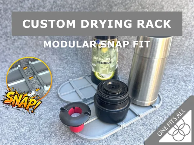 Custom Drying Rack – Modular Snap Fit