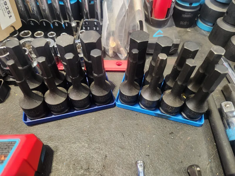 Pittsburg 1/2 Dr Impact Hex/Star Bit Socket Tray