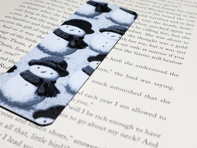 Simple Snowman Book Mark
