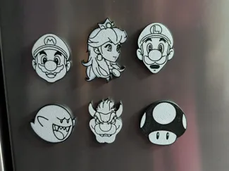 Imanes Personajes Mario Bros.