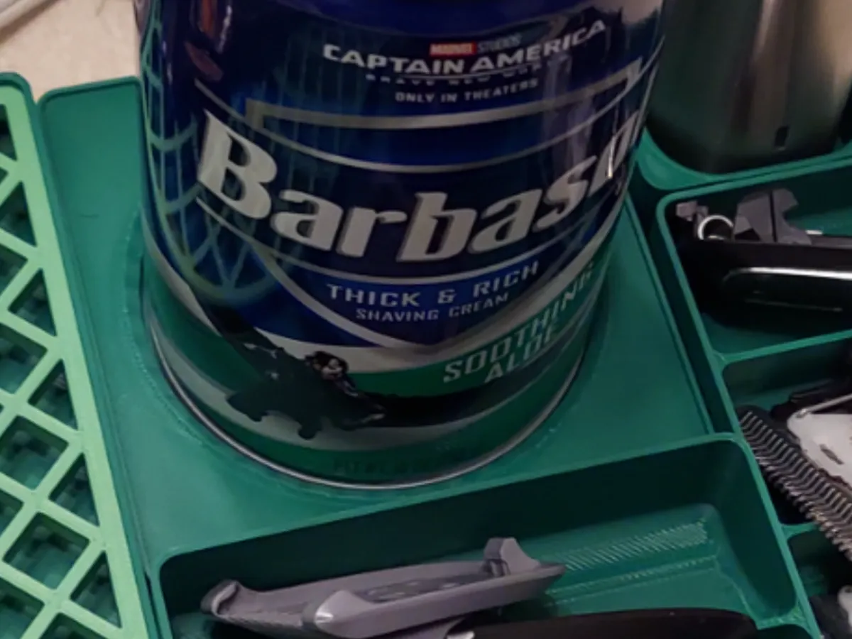 Support Gridfinity pour bombe de rasage Barbasol