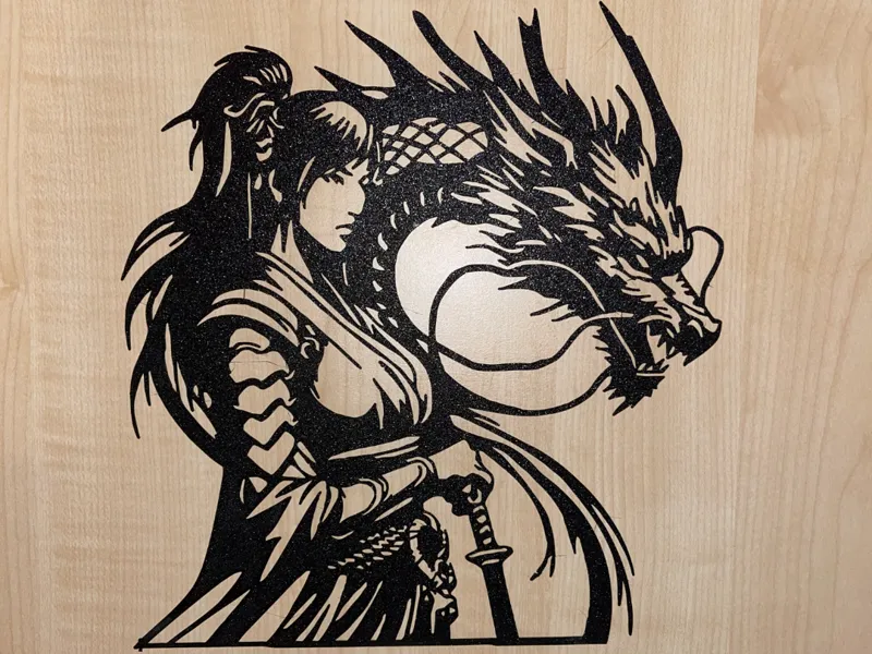 Wanddeko Drachen