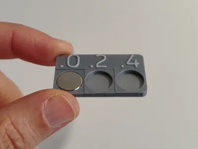Test: Magnet fit and tolerance test (horizontal)