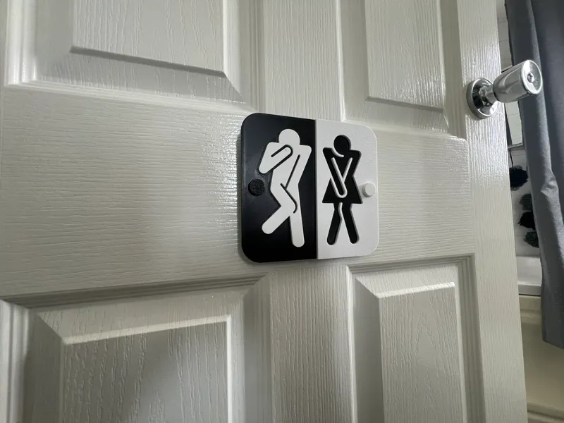 Toilet Bathroom Sign