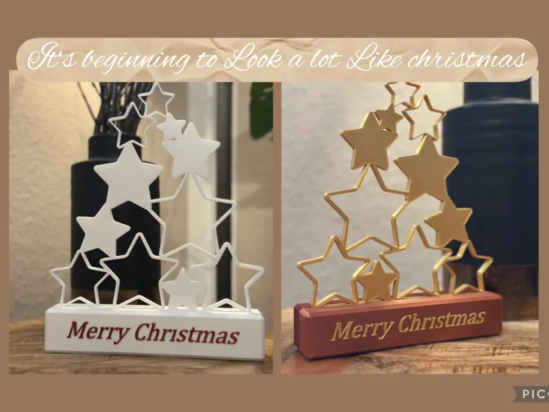 Weihnachtlicher Sternbaum