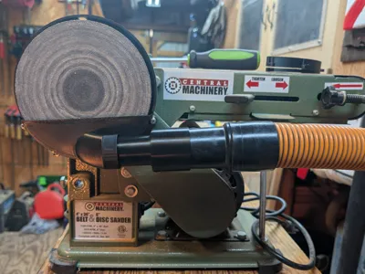 Central Machinery Disc Sander Vacuum Cover