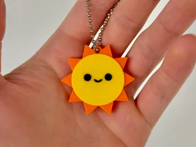 Sun Keychain - Small Planet Charm