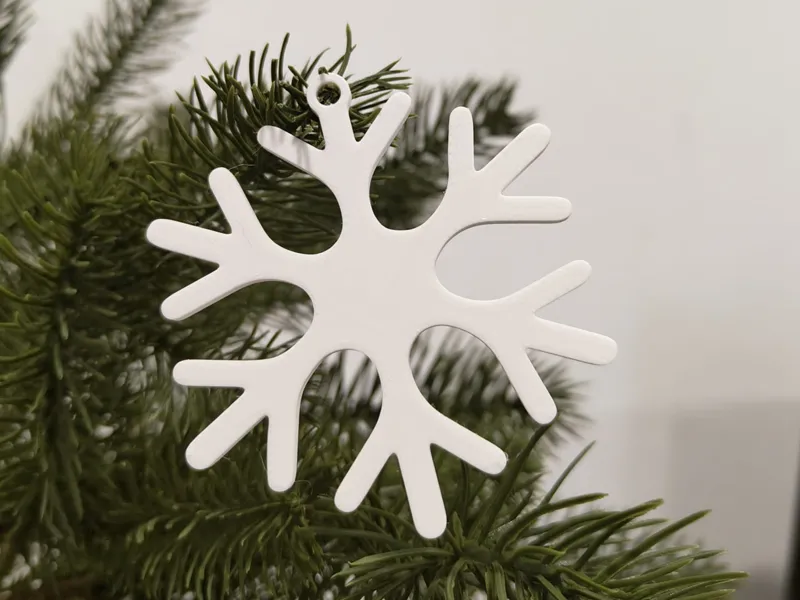 Snowflake 4 Tree Decor/Keychain