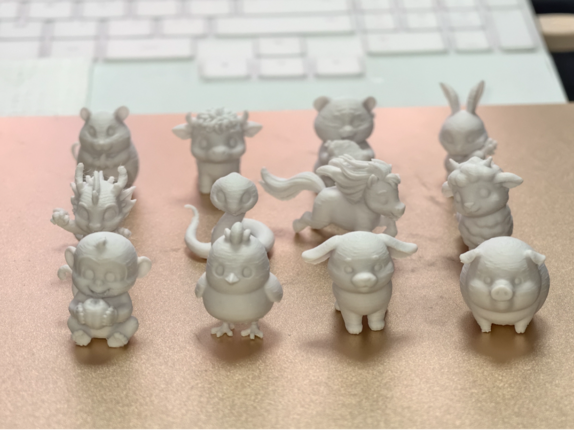 Chibi Chinese Zodiac 12 Animals Mini Figurines