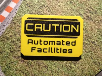 Scrap mechanic CAUTION sign