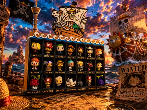Escenografía en miniatura: One Piece Kinder Joy Aufsteller, Display, Diorama — referencia de MakerWorld