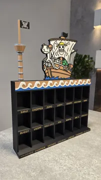 Escenografía en miniatura: One Piece Kinder Joy Aufsteller, Display, Diorama — vista de referencia 5