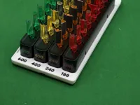 Labeled trays (0.2mm layer, 2 walls, 10% infill)