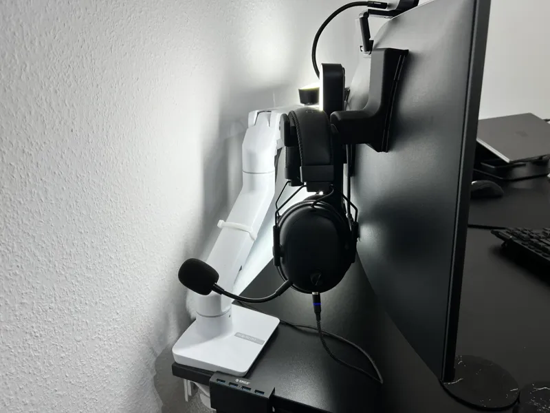 Headset Holder for Samsung Ultradwide 49" display