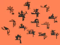 Collection de coins de porte Halloween (15 modèles) — photo 1