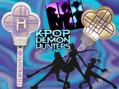 Bastão de Luz HUNTRIX de KPop Demon Hunters - Final - Modelo