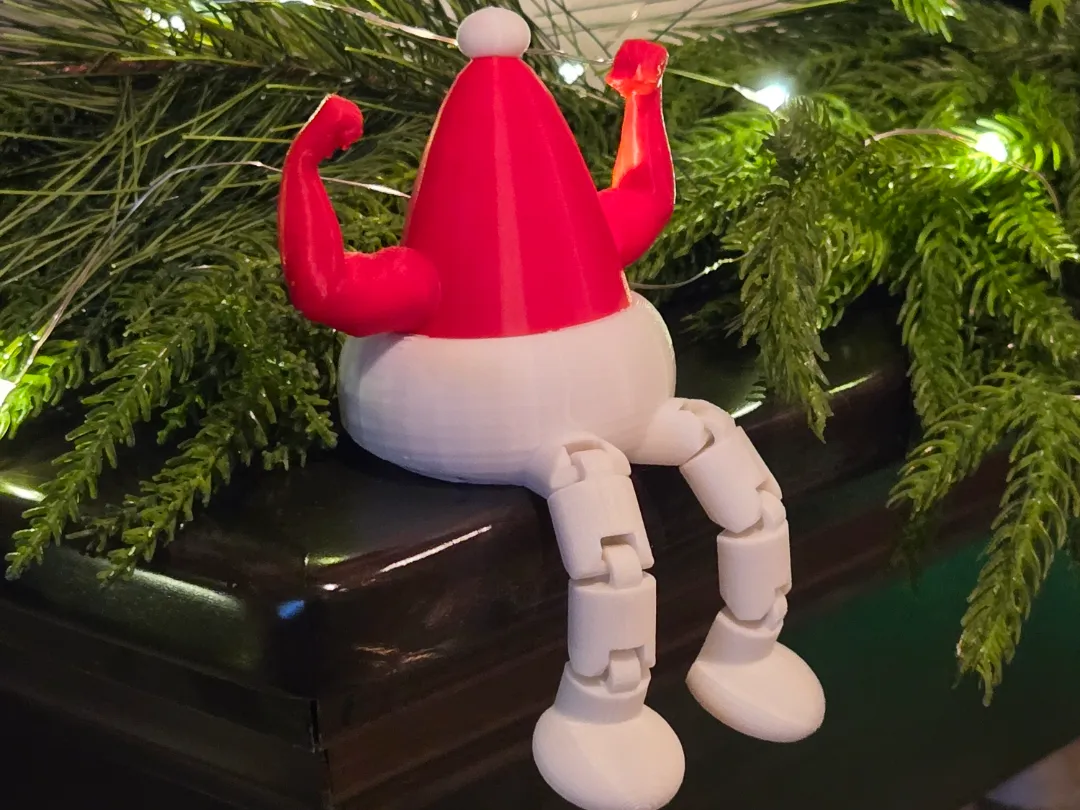 Buff Santa Buddy - Free 3D Print Model - MakerWorld