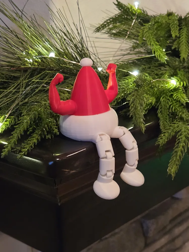Buff Santa Buddy - Free 3D Print Model - MakerWorld