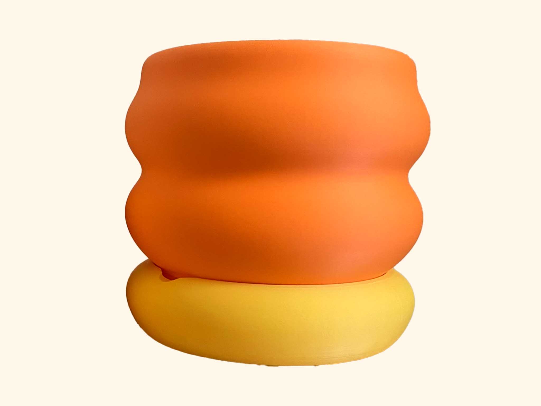Miniatura 3 do modelo 3D Bumpy Planter & Tray
