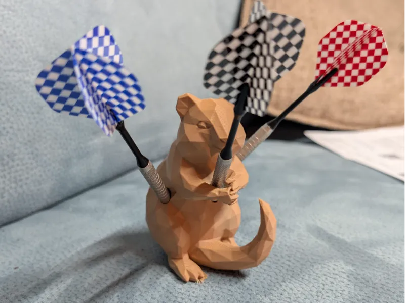 Dart Arrow Holder - Quokka Hugging Pose 1