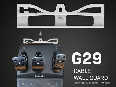 Logitech G29 Pedals - Cable Wall Guard Brace