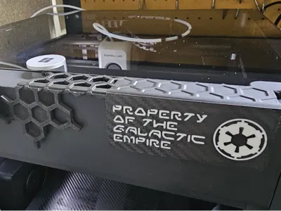 Honeycomb Star Wars Empire BambuLab P1S plug
