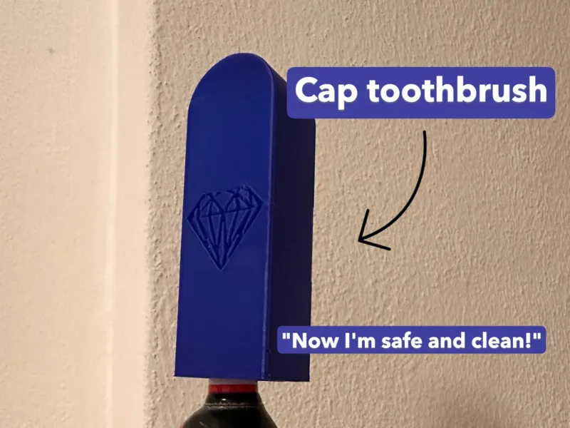 Cap toothbrush