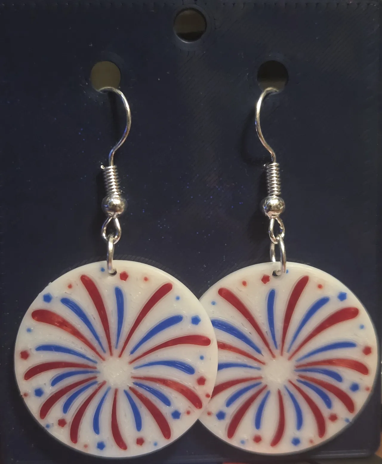 star spangled earrings view 2